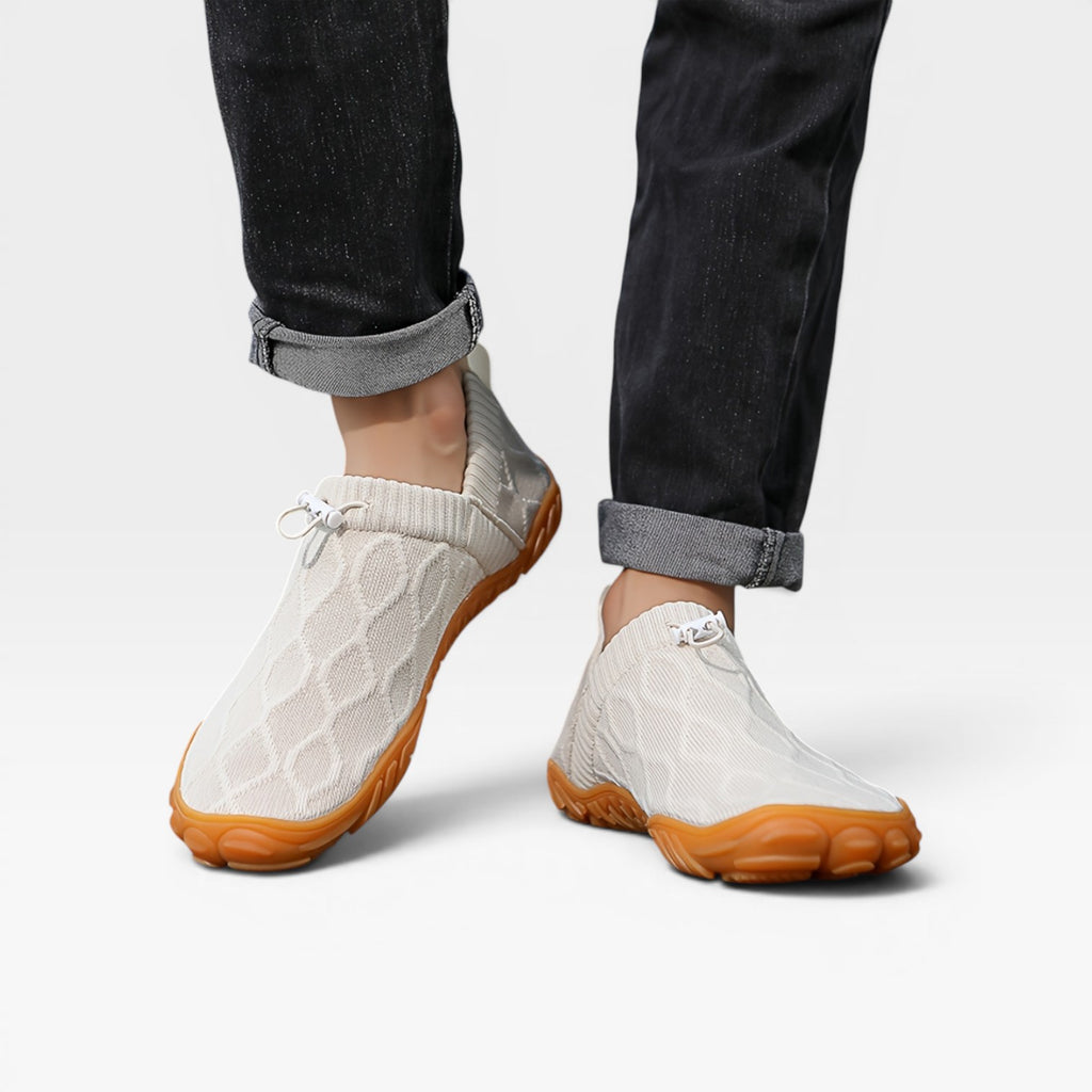 Men's Slip On Knit Trainers – Breathable Lightweight Casual Sneakers