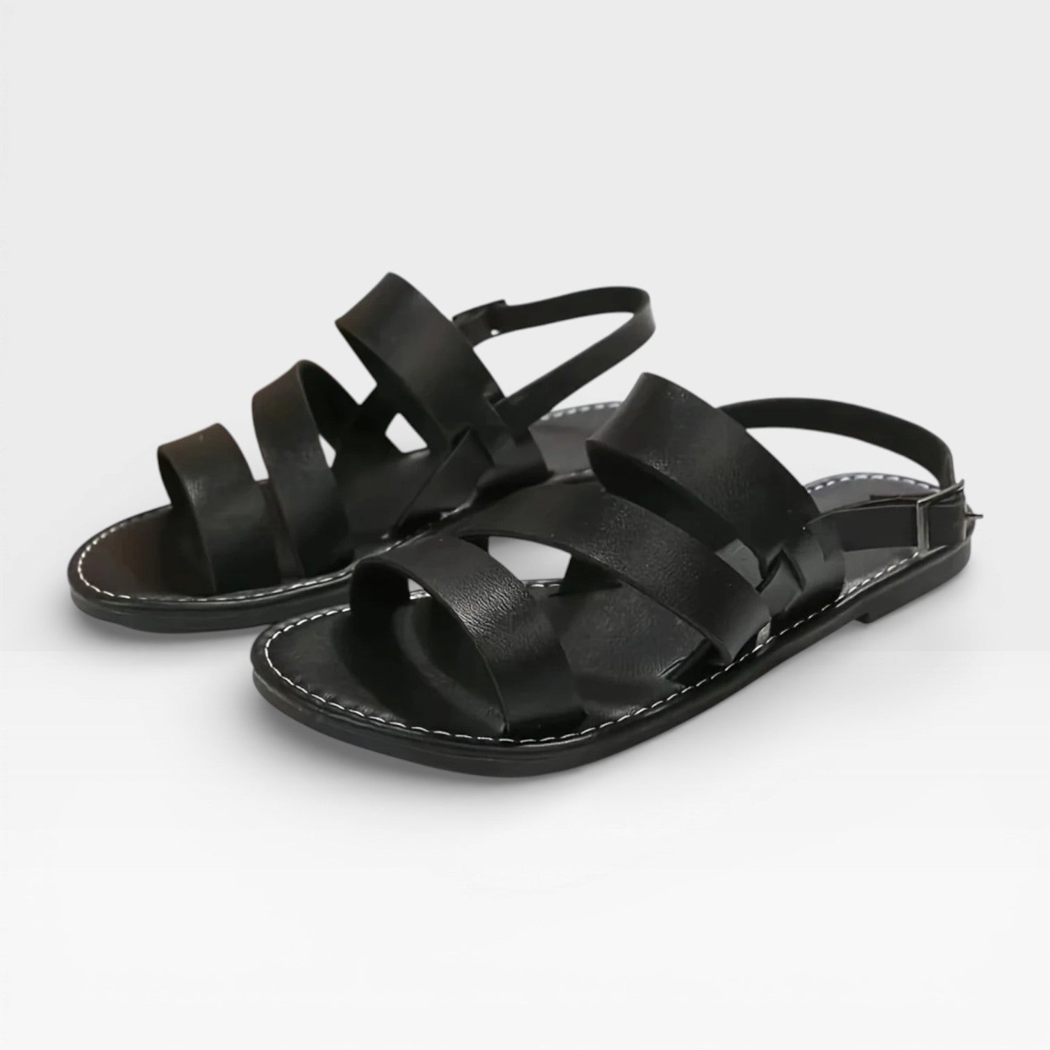 Women’s Elegant Dressy Flat Sandals – Open Toe