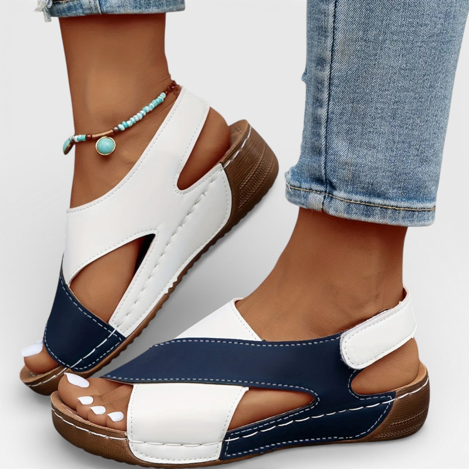 Women’s Open Toe Walking Sandals – Cushioned Comfort