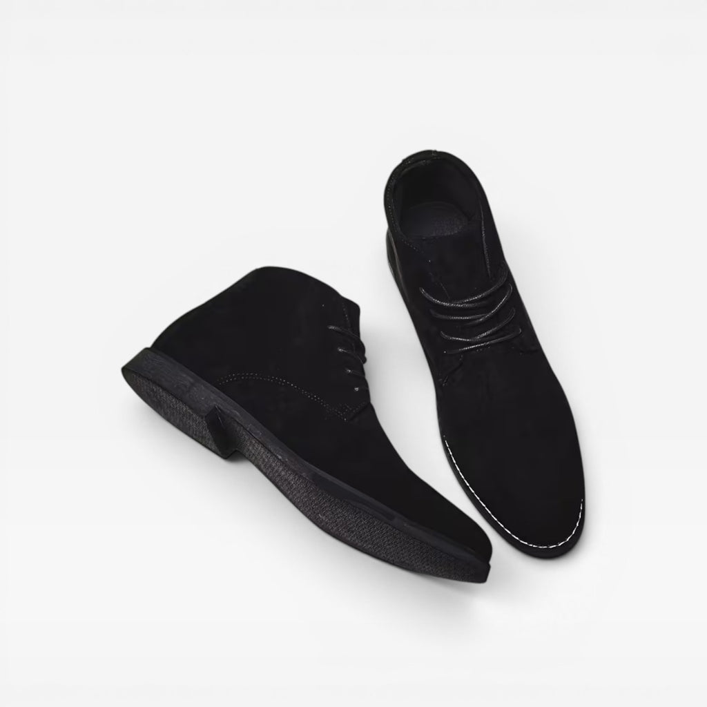 Bottes désert en daim pour hommes – Bottines classiques à lacets cheville Chukka