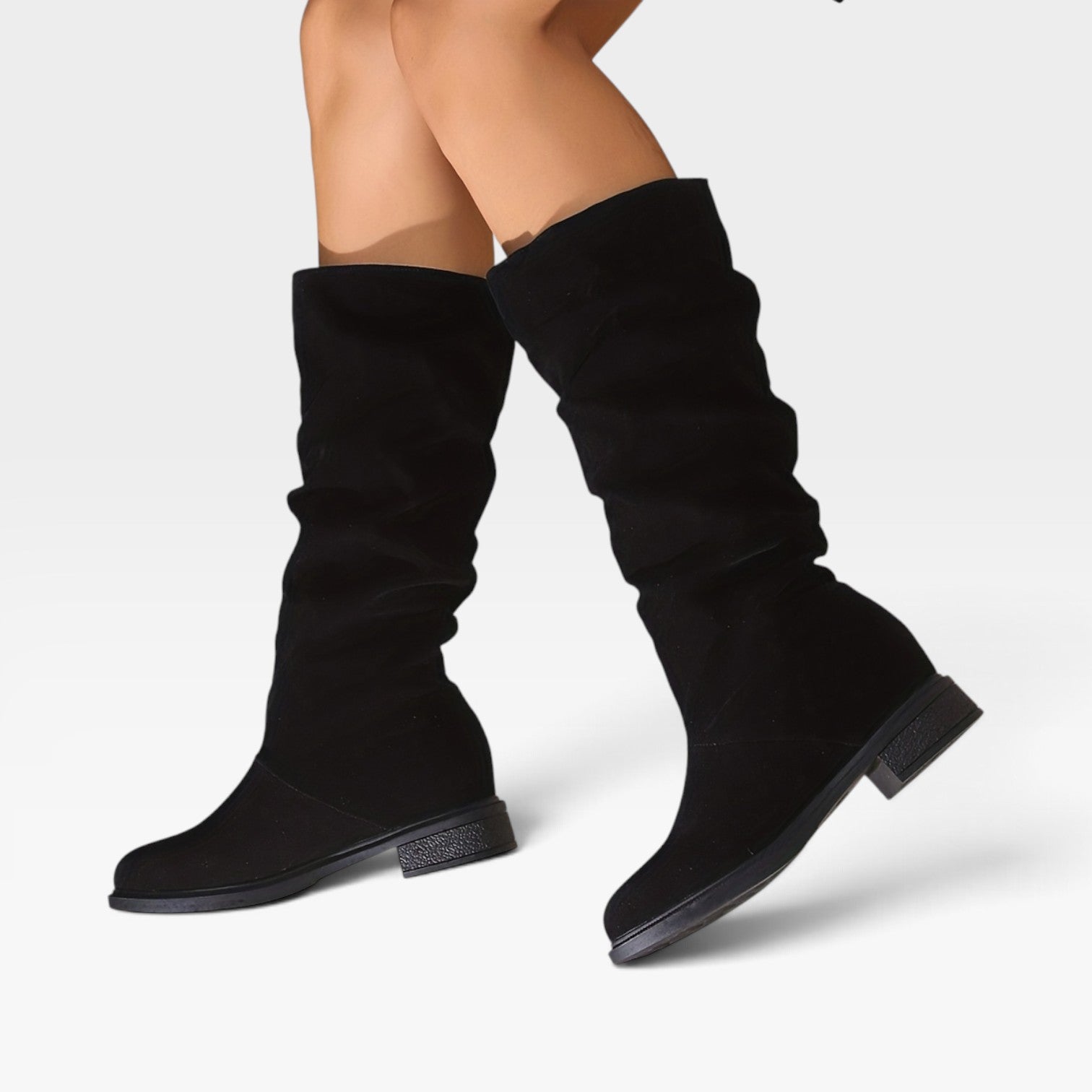 Women's Slouchy Suede Knee High Boots