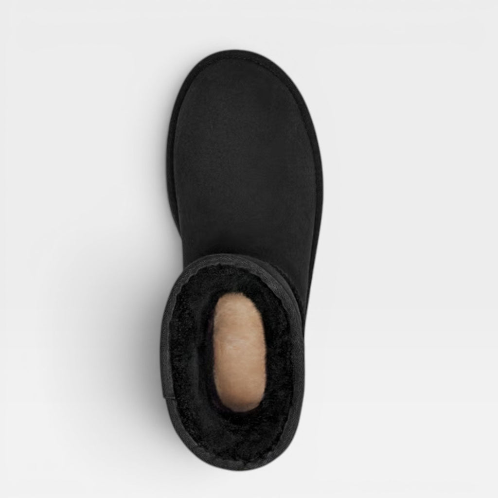 Women's Cowhide Suede Ankle Boots – Cozy Winter Boots