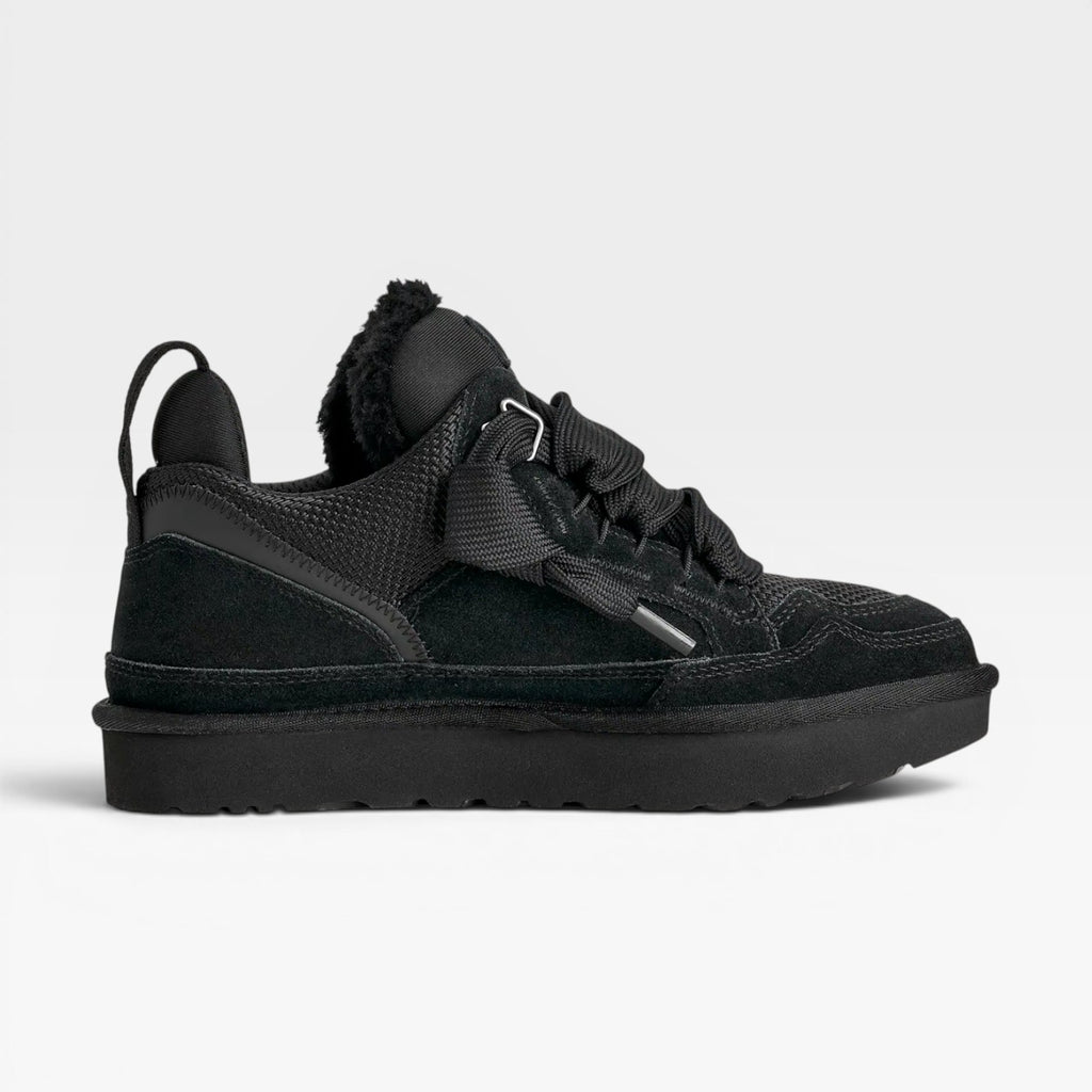 Women's Shearling Lined Sneakers – Cozy Genuine Suede Chunky Trainers