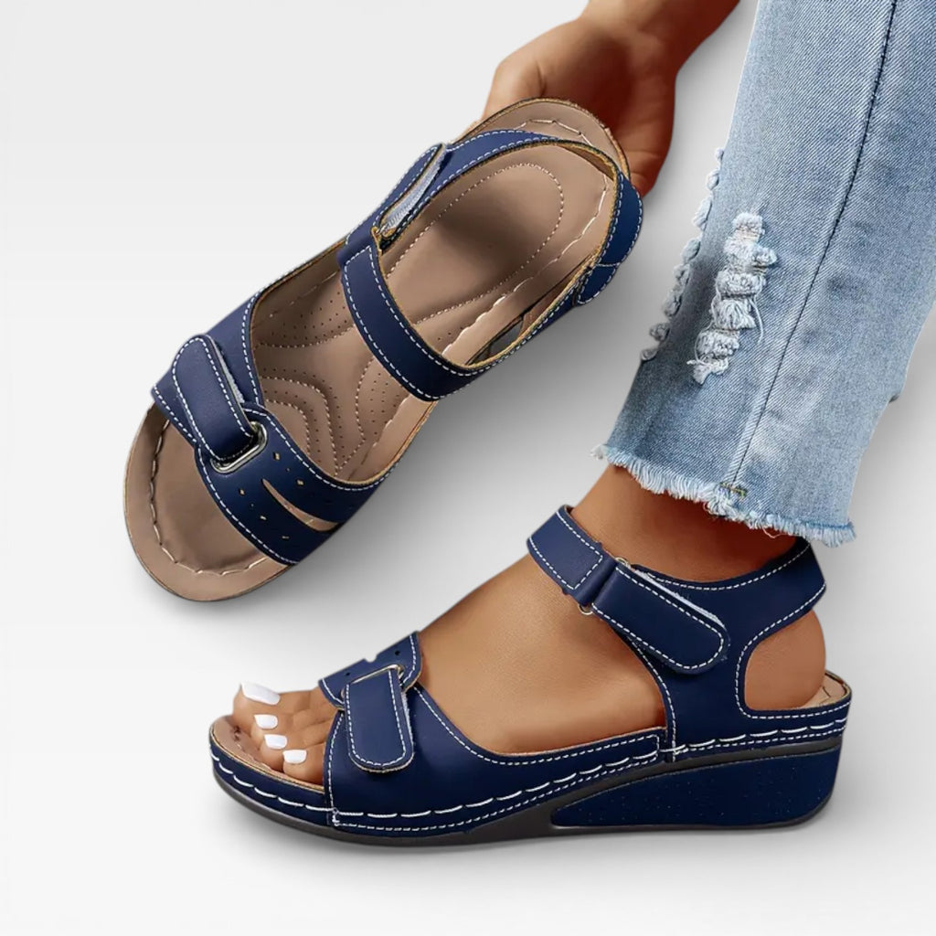 Women’s Comfortable Wedge Sandals – Adjustable Strap Summer Walking Shoes
