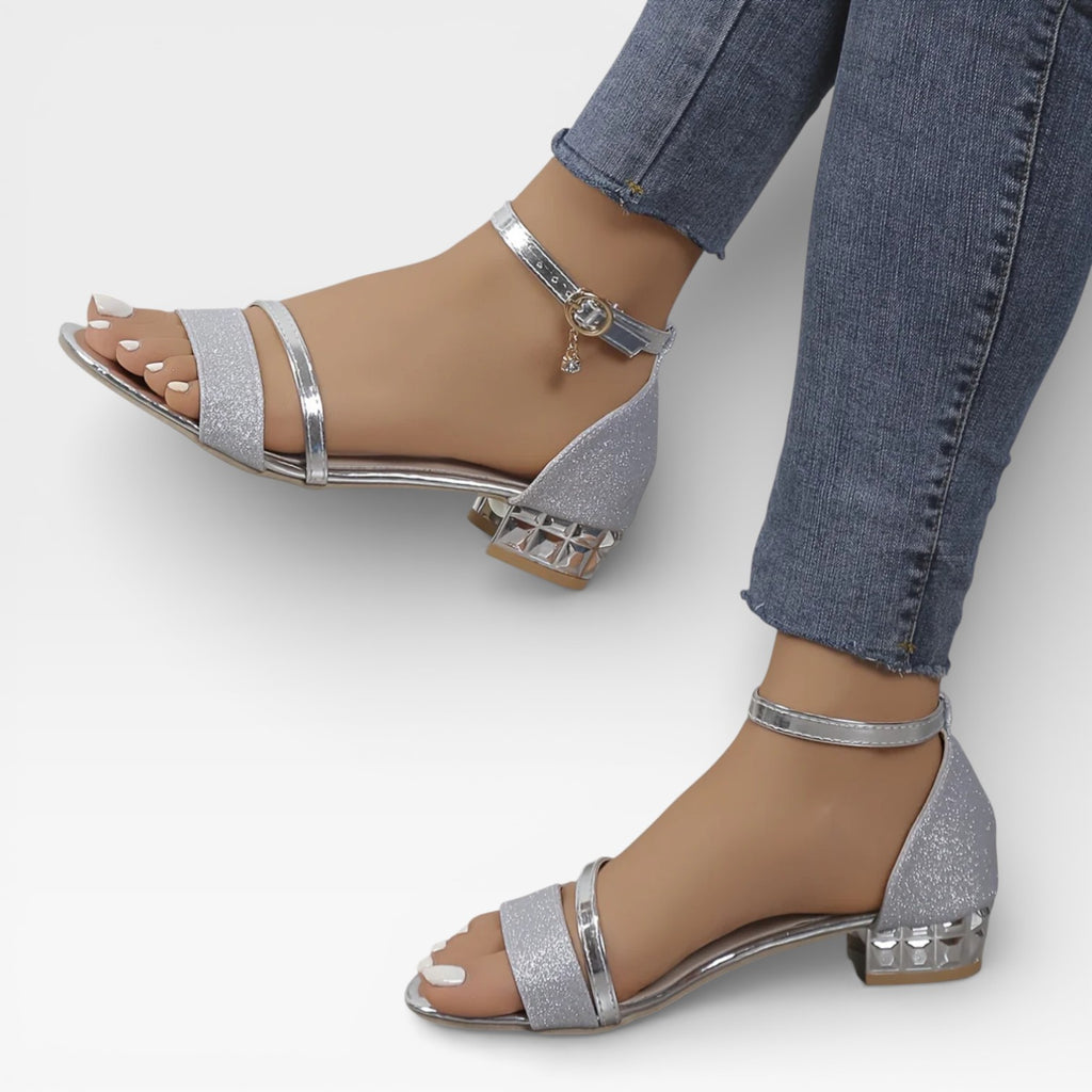 Women’s Low Block Heel Slingback Sandals