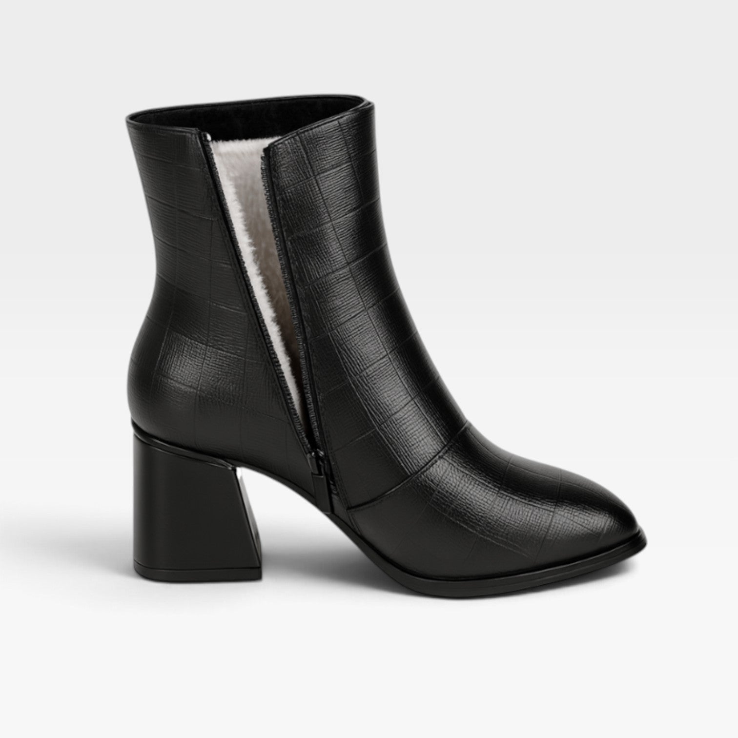 Women's Leather Pointed Toe Ankle Boots