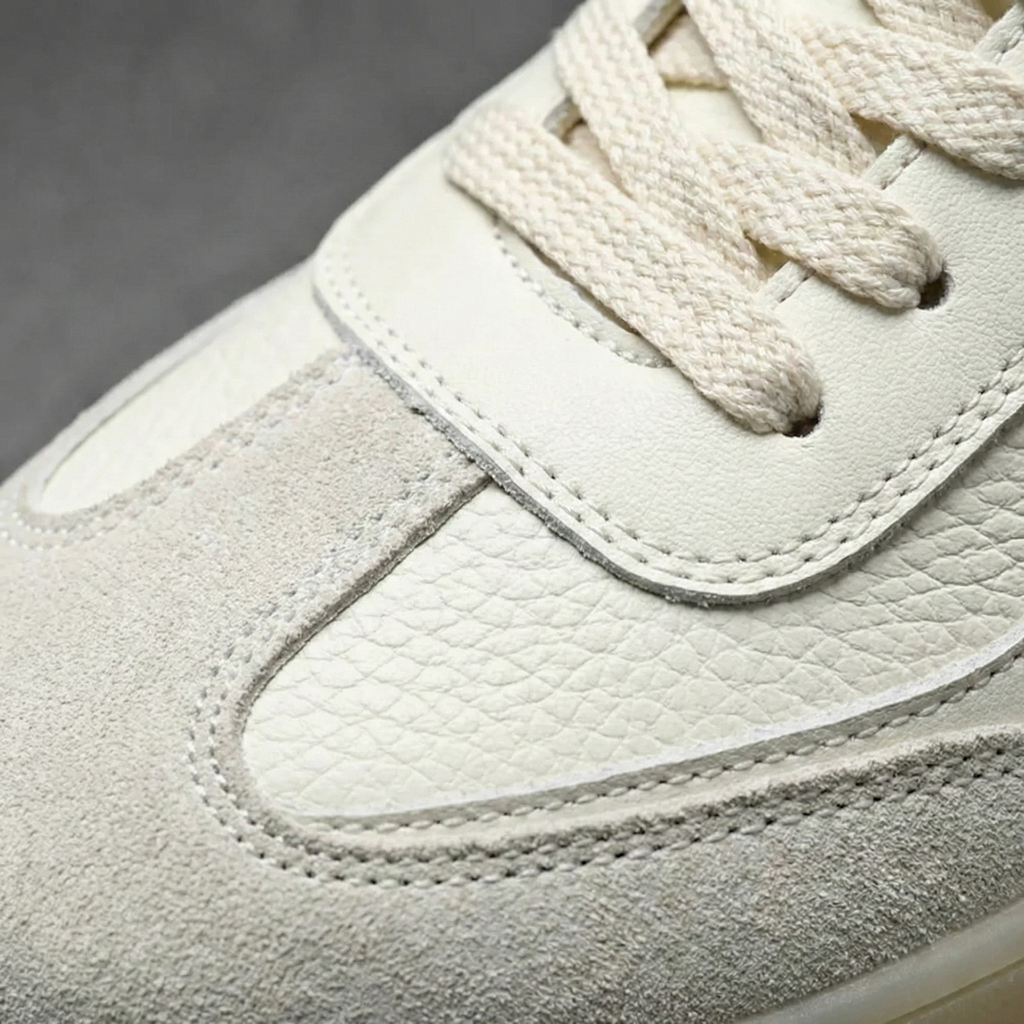 Baskets en cuir véritable pour hommes – Sneakers classiques à lacets pour un usage quotidien décontracté