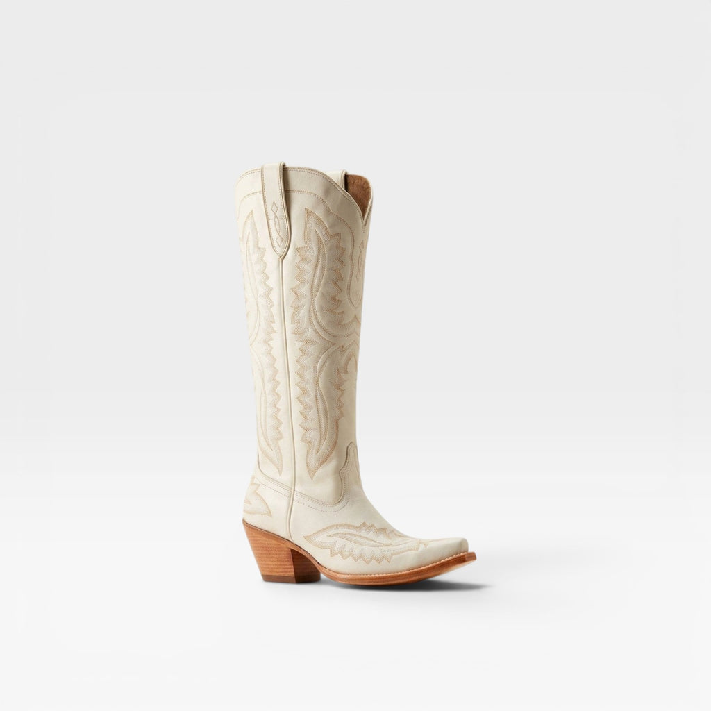 Women's Tall Cowboy Boots – Elegant Embroidered Western Block Heel Knee High Style