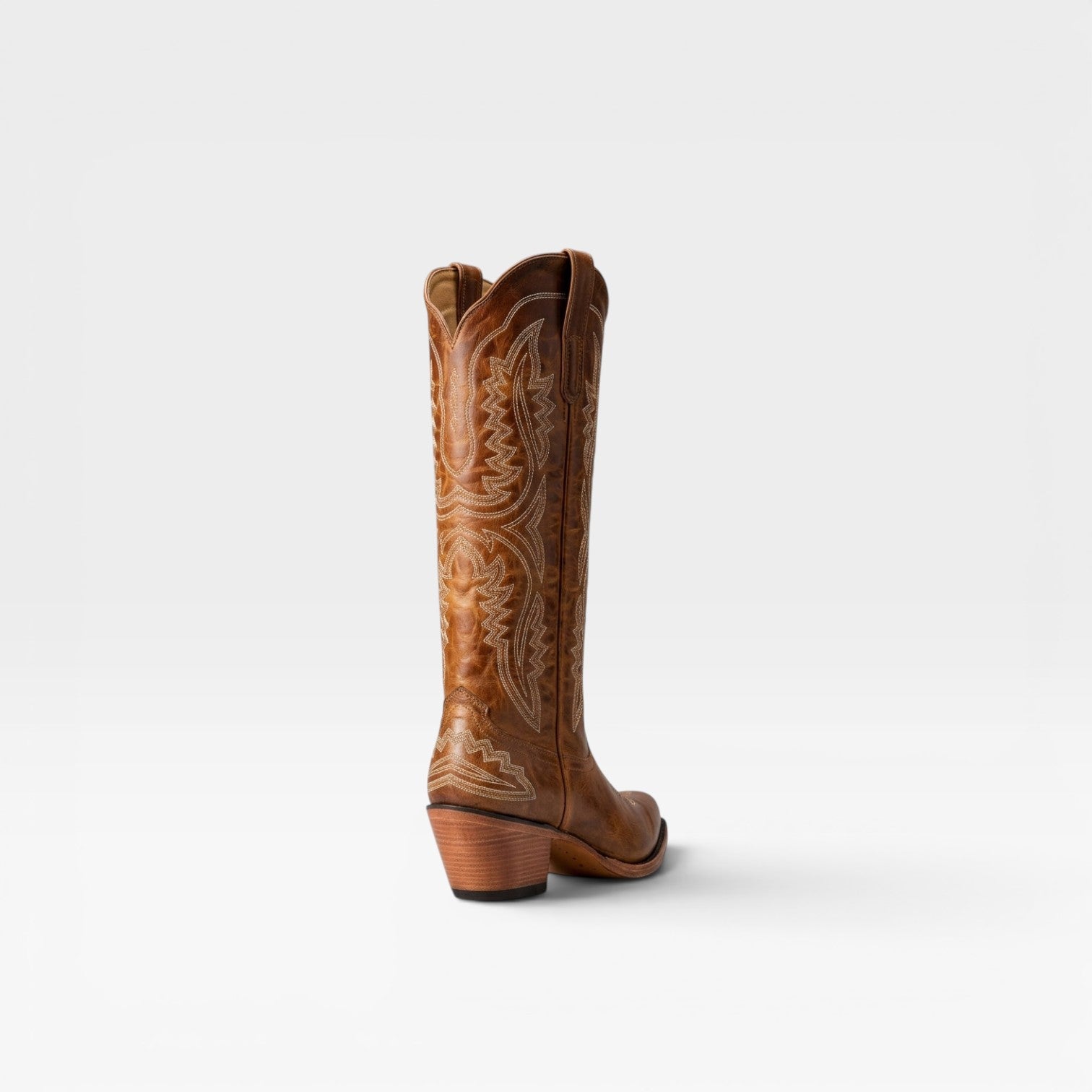 Women's Tall Cowboy Boots – Elegant Embroidered Western Block Heel Knee High Style