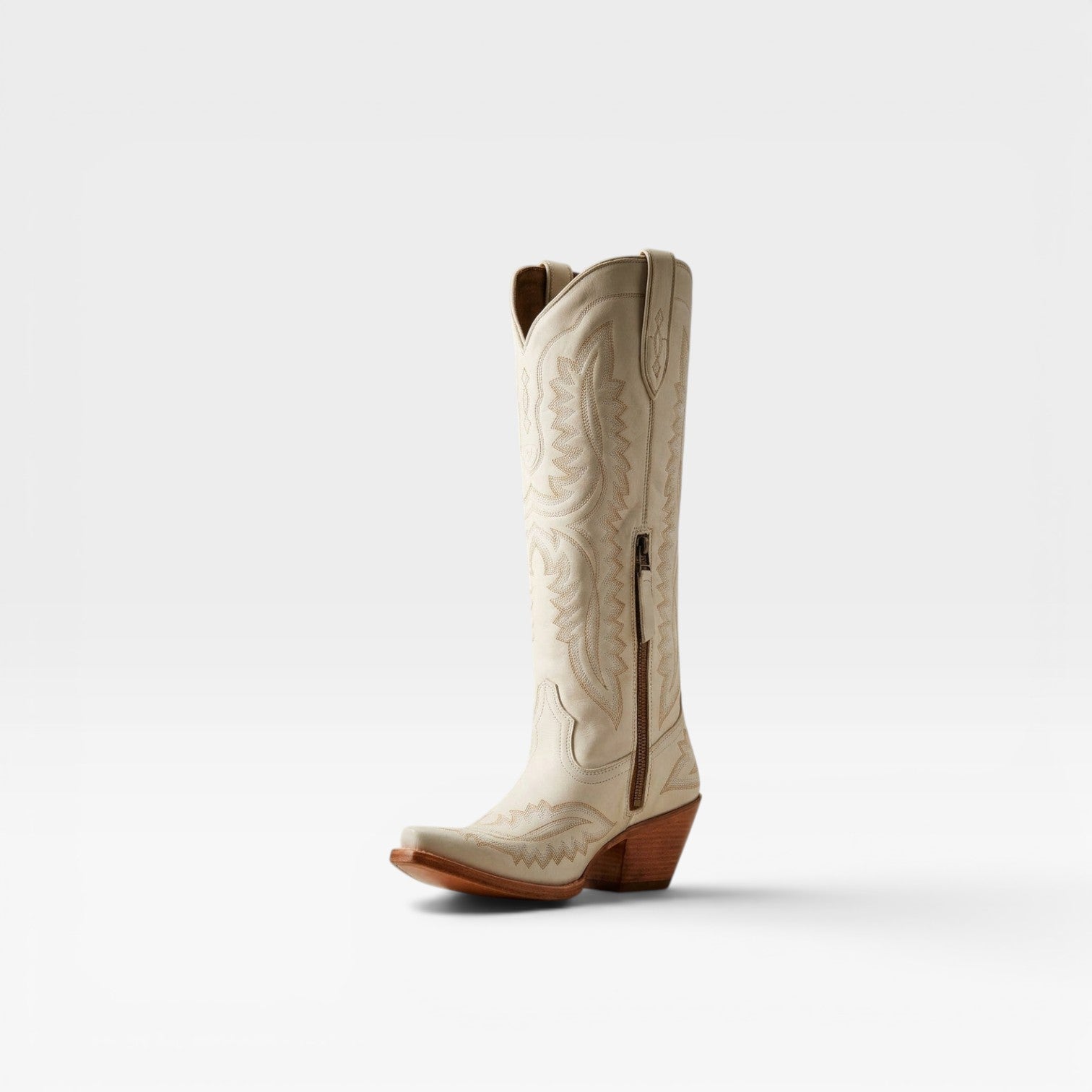 Women's Tall Cowboy Boots – Elegant Embroidered Western Block Heel Knee High Style