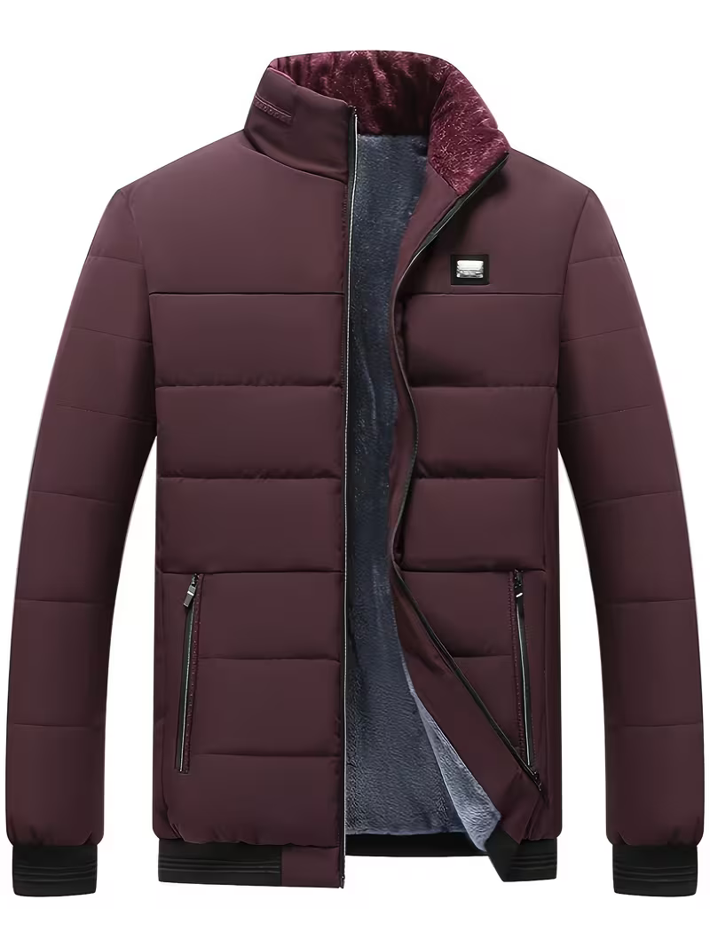 Men's Cosy Padded Stand Collar Jacket