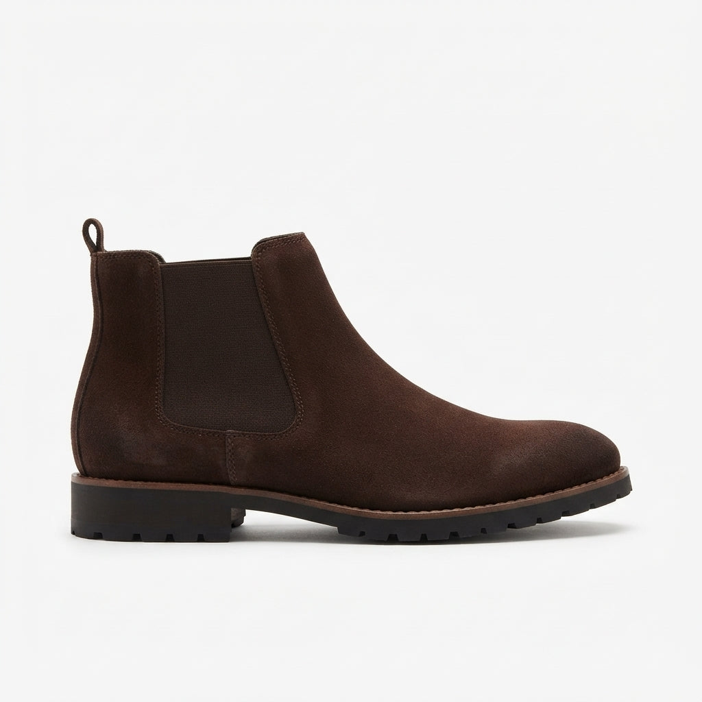 Men's Rugged Suede Chelsea Boots
