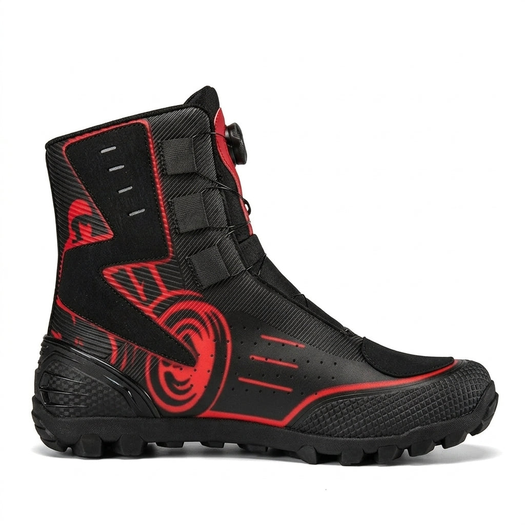 Men's Rugged High-Top Biker Boots
