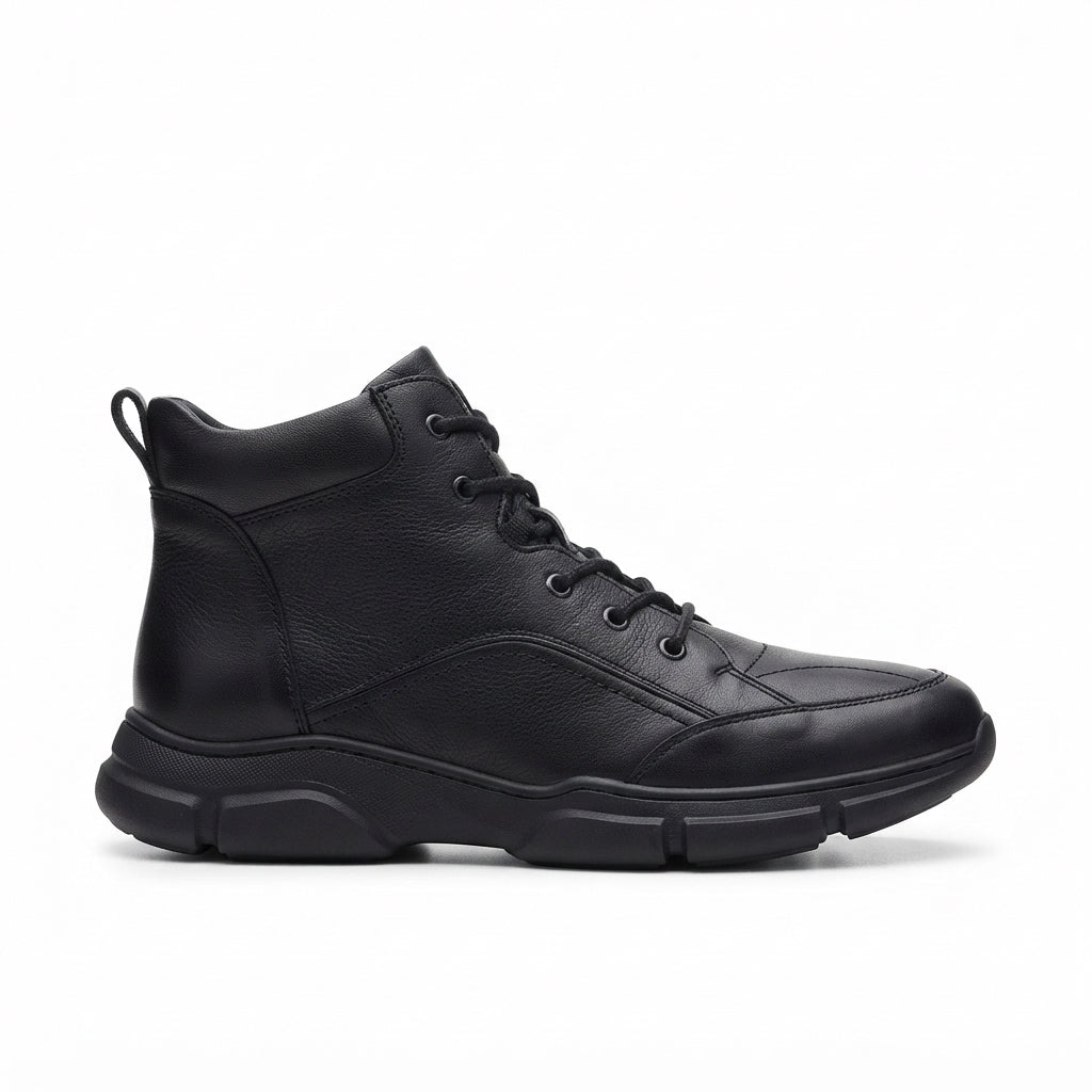Men's Rugged Lace-Up Leather Boots