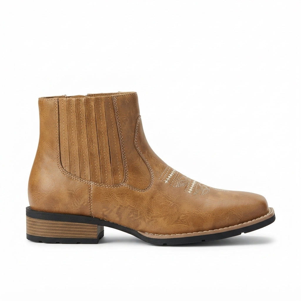 Men's Rugged Leather Chelsea Boots