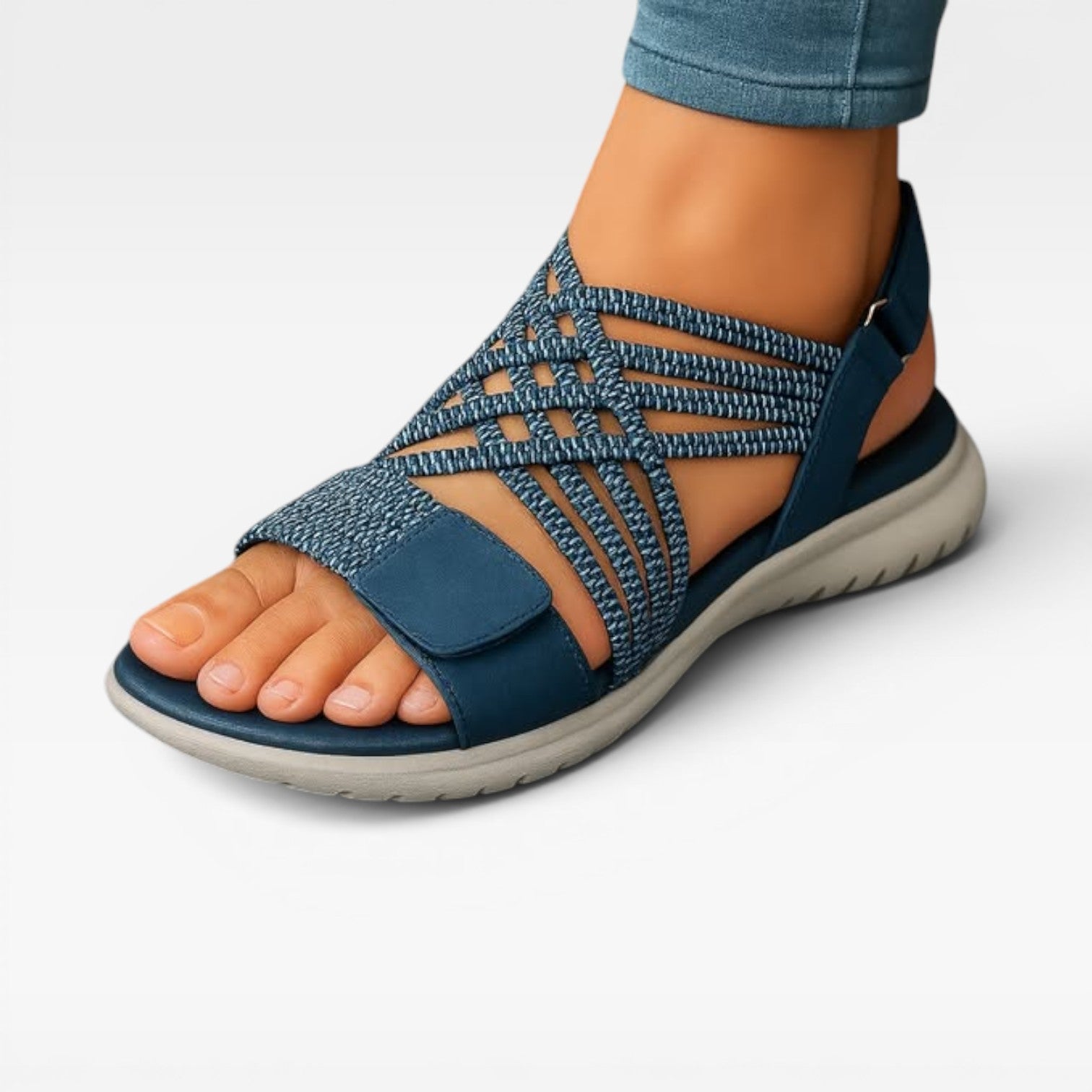 Women's Walking Sandals – Comfortable Open Toe Cushioned Summer Slides