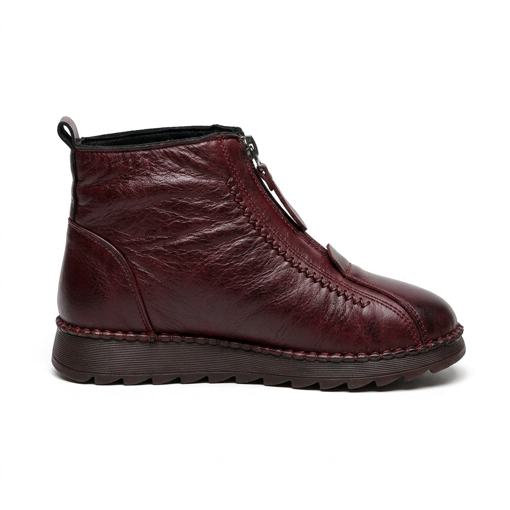 Women's Cosy Leather Ankle Boots