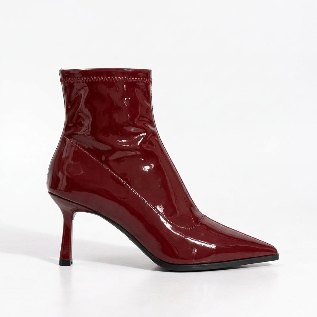 Women's Elegant Pointed Toe Heeled Ankle Boots
