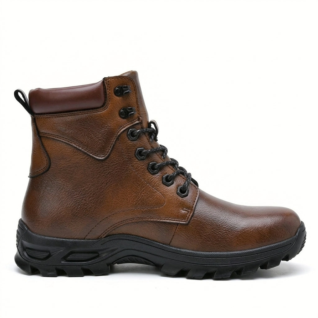 Men's Rugged Lace-Up Combat Boots