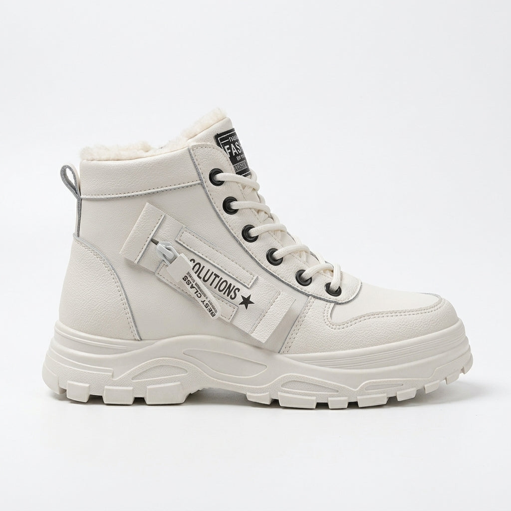 Women's Chic High-Top Platform Trainers