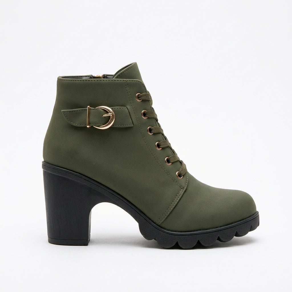 Women's Chic Platform Heeled Ankle Boots