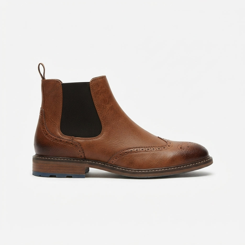 Men's Refined Leather Chelsea Boots