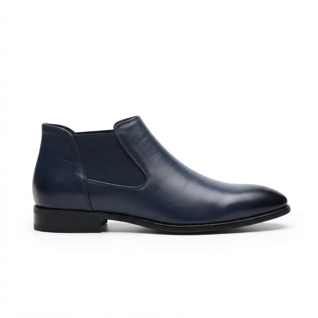 Men's Polished Pointed Toe Chelsea Boots