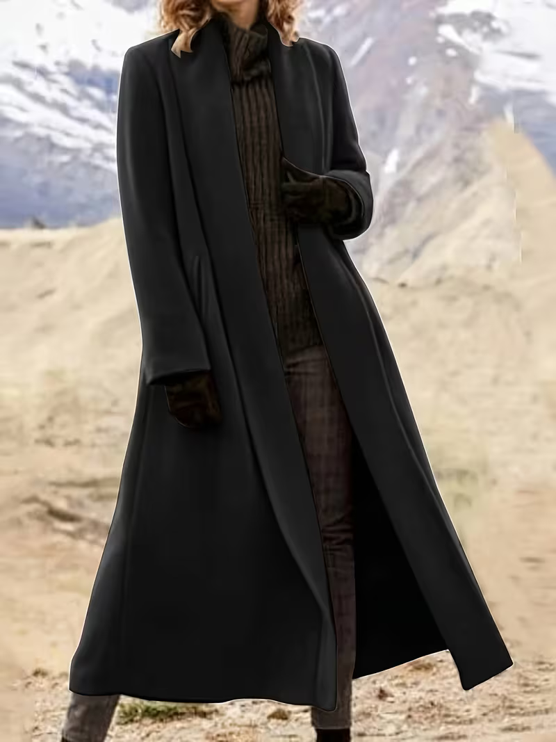 Women's Elegant Long Line Duster Coat