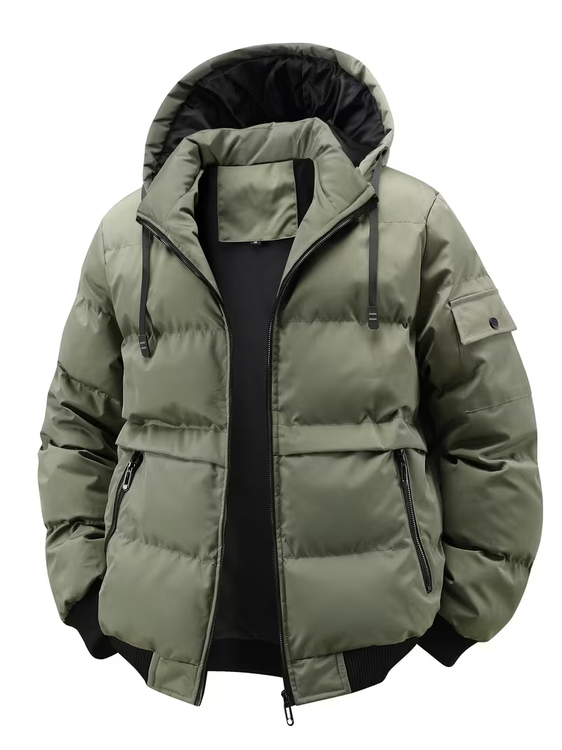 Men's Casual Hooded Puffer Jacket