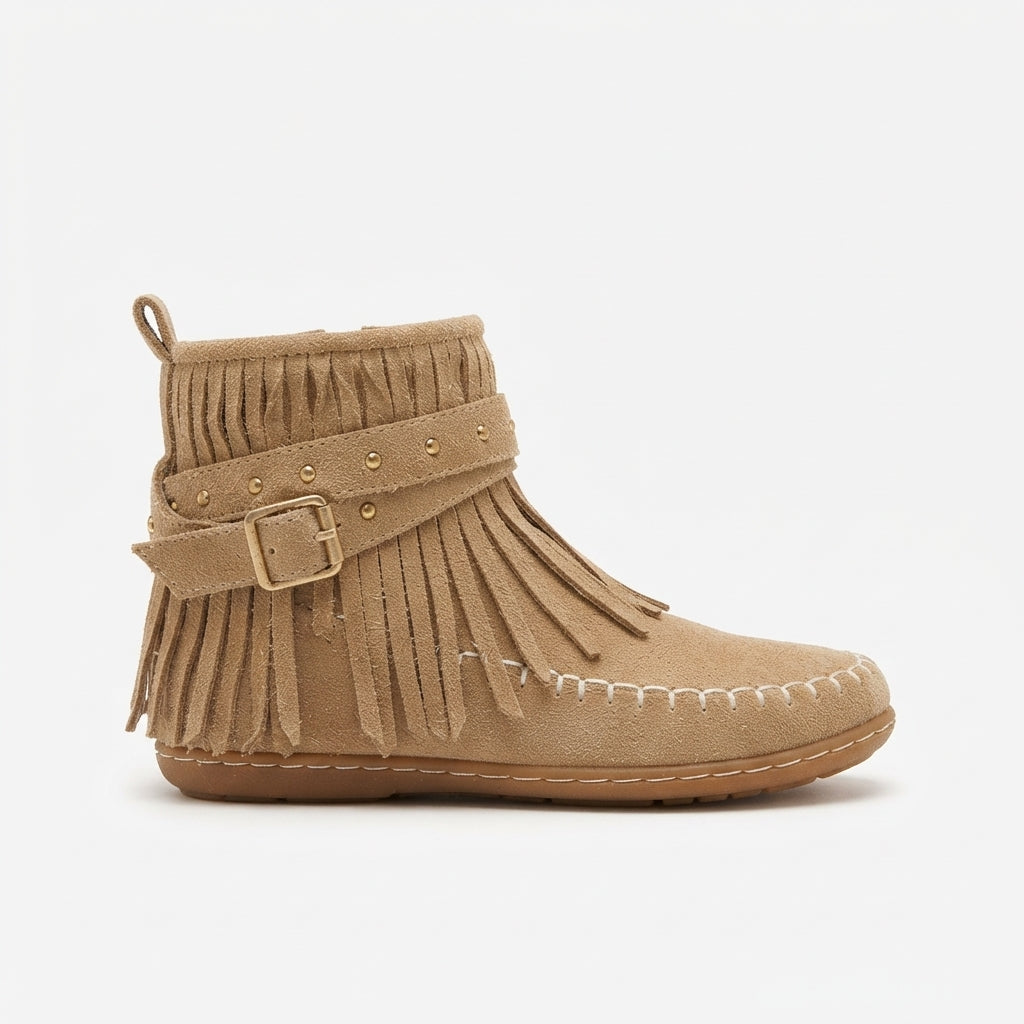 Women's Charming Suede Fringe Ankle Boots