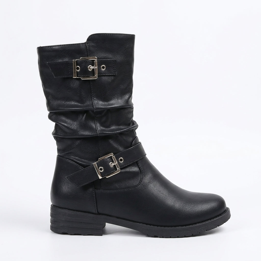 Women's Relaxed Slouch Biker Boots