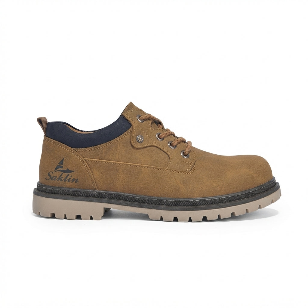 Men's Rugged Leather Combat Boots