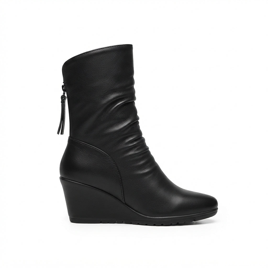 Women's Graceful Slouch Leather Boots