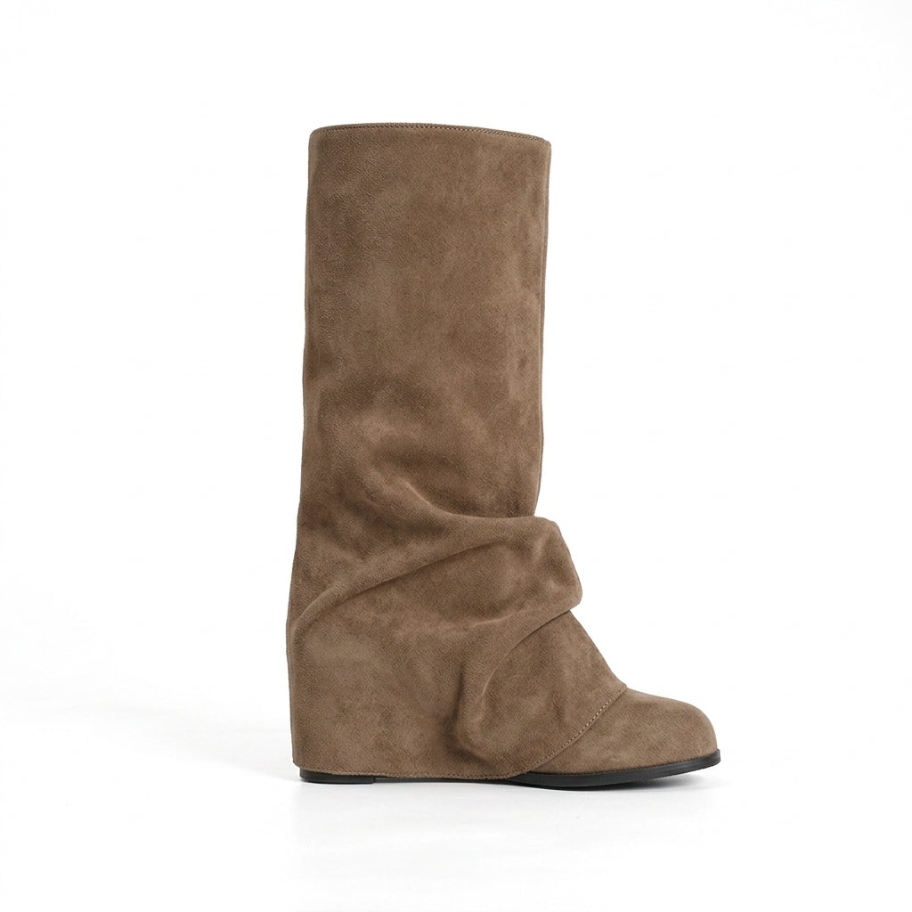Women's Chic Suede Slouch Boots