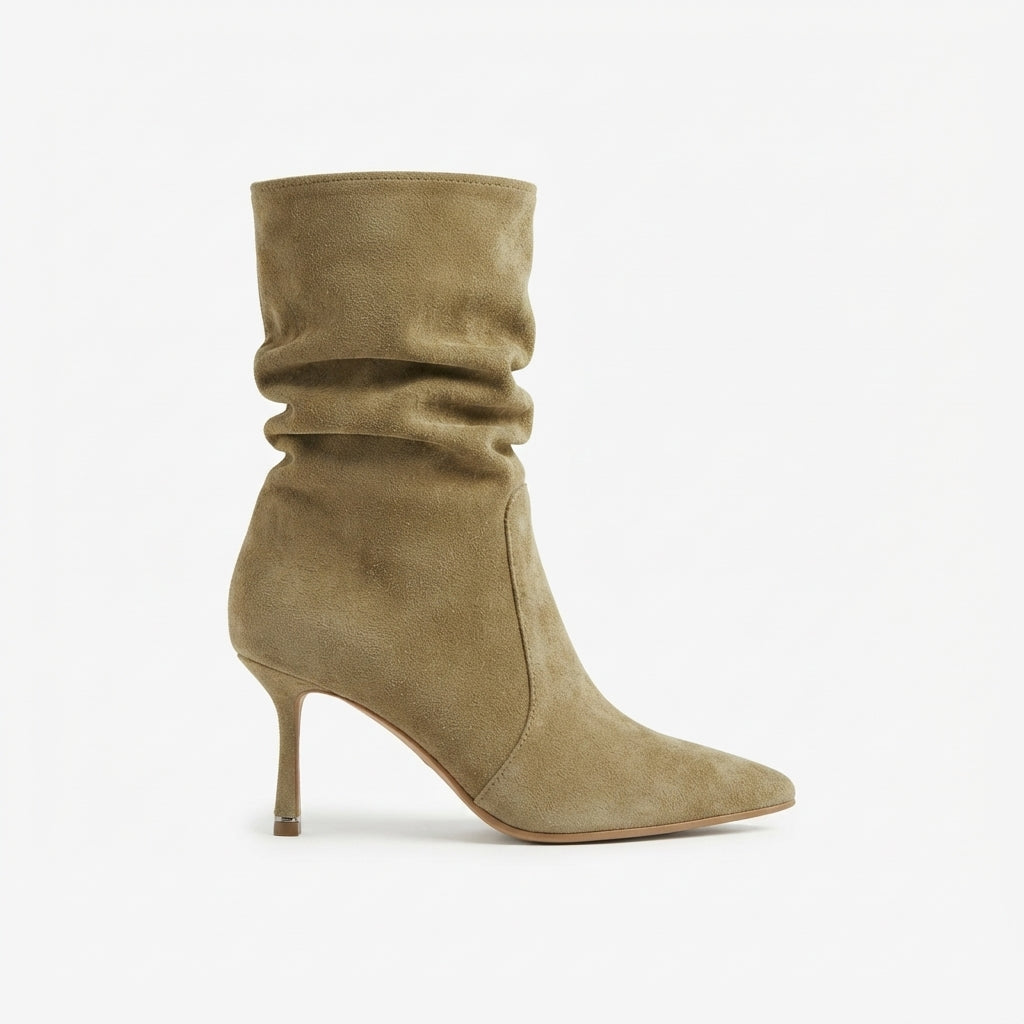Women's Sophisticated Heeled Slouch Boots