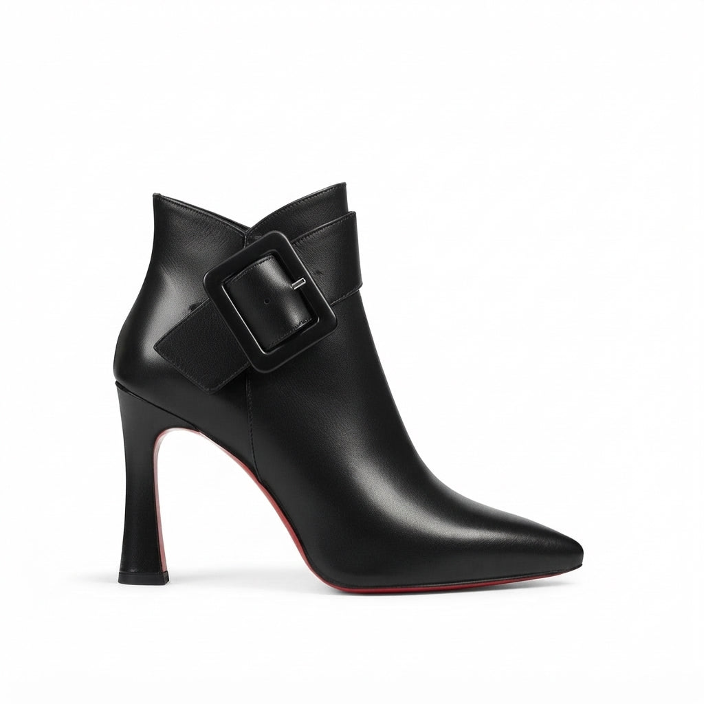 Women's Elegant Pointed Toe Heeled Ankle Boots