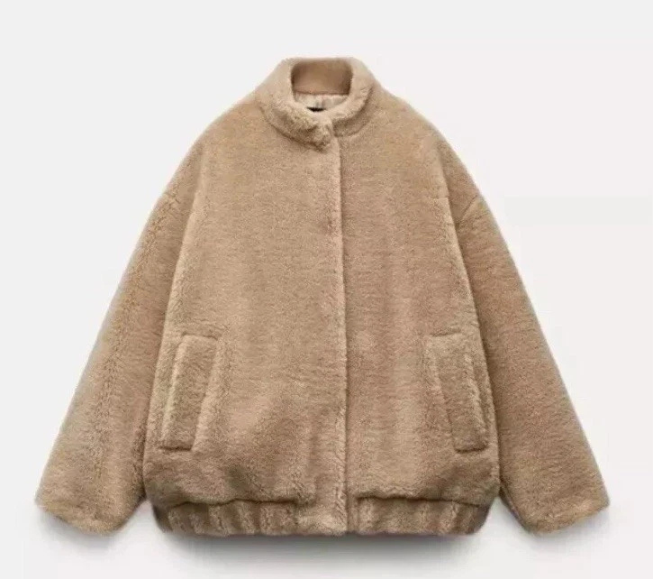 Women's Cosy Oversized Teddy Jacket