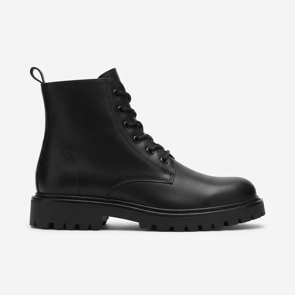 Men's Rugged Combat Platform Boots