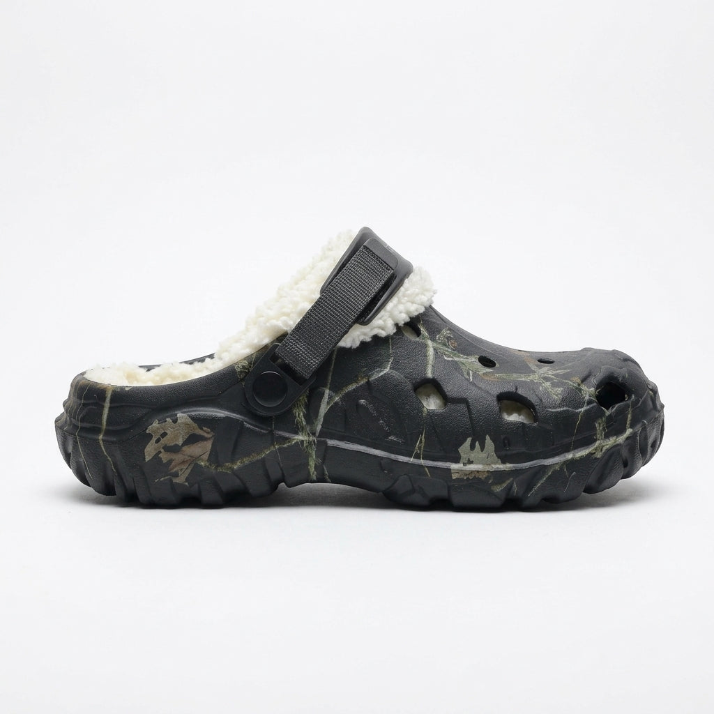Men's Cosy Fleece-Lined Clog Slippers