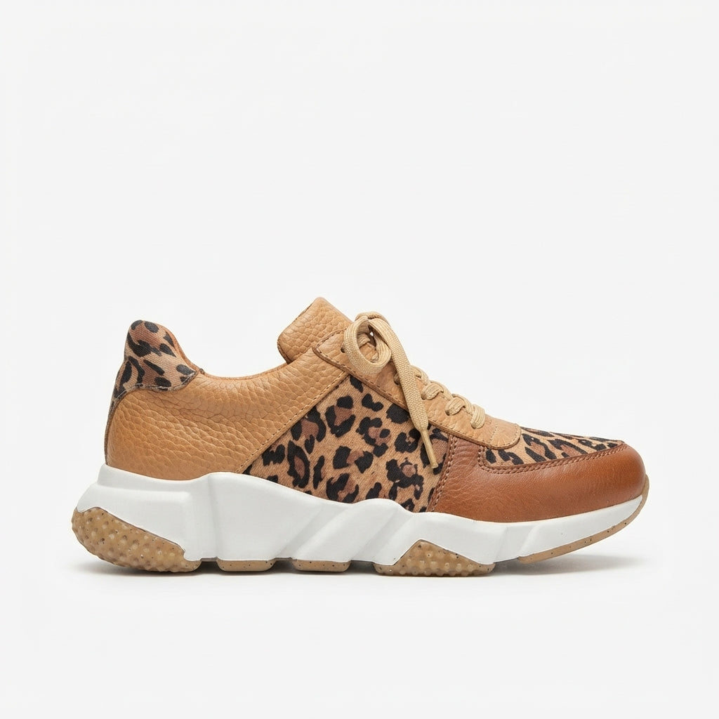 Women's Easy Leopard Print Chunky Trainers