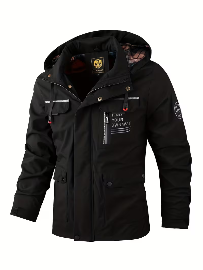 Men's Rugged Hooded Winter Jacket