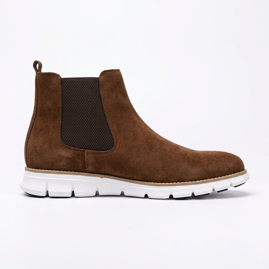 Men's Relaxed Suede Chelsea Boots