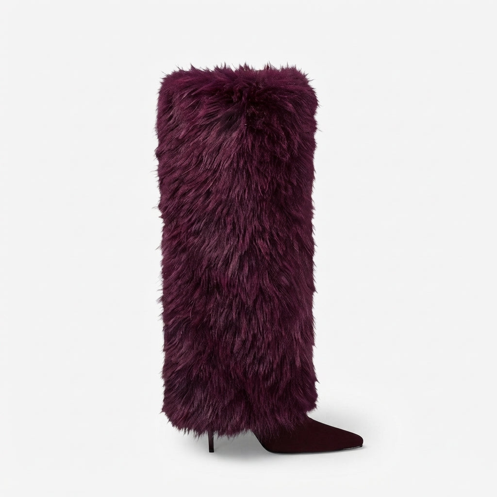 Women's Elegant Pointed Toe Knee High Boots