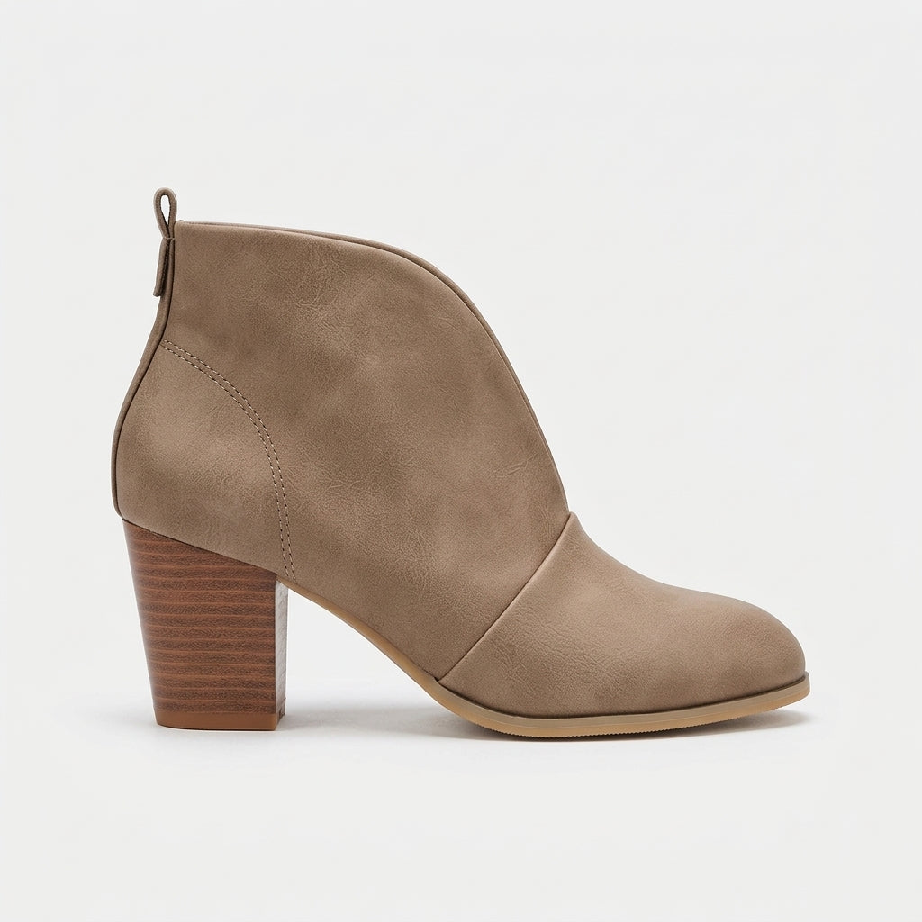 Women's Effortless Slip-On Heeled Ankle Boots