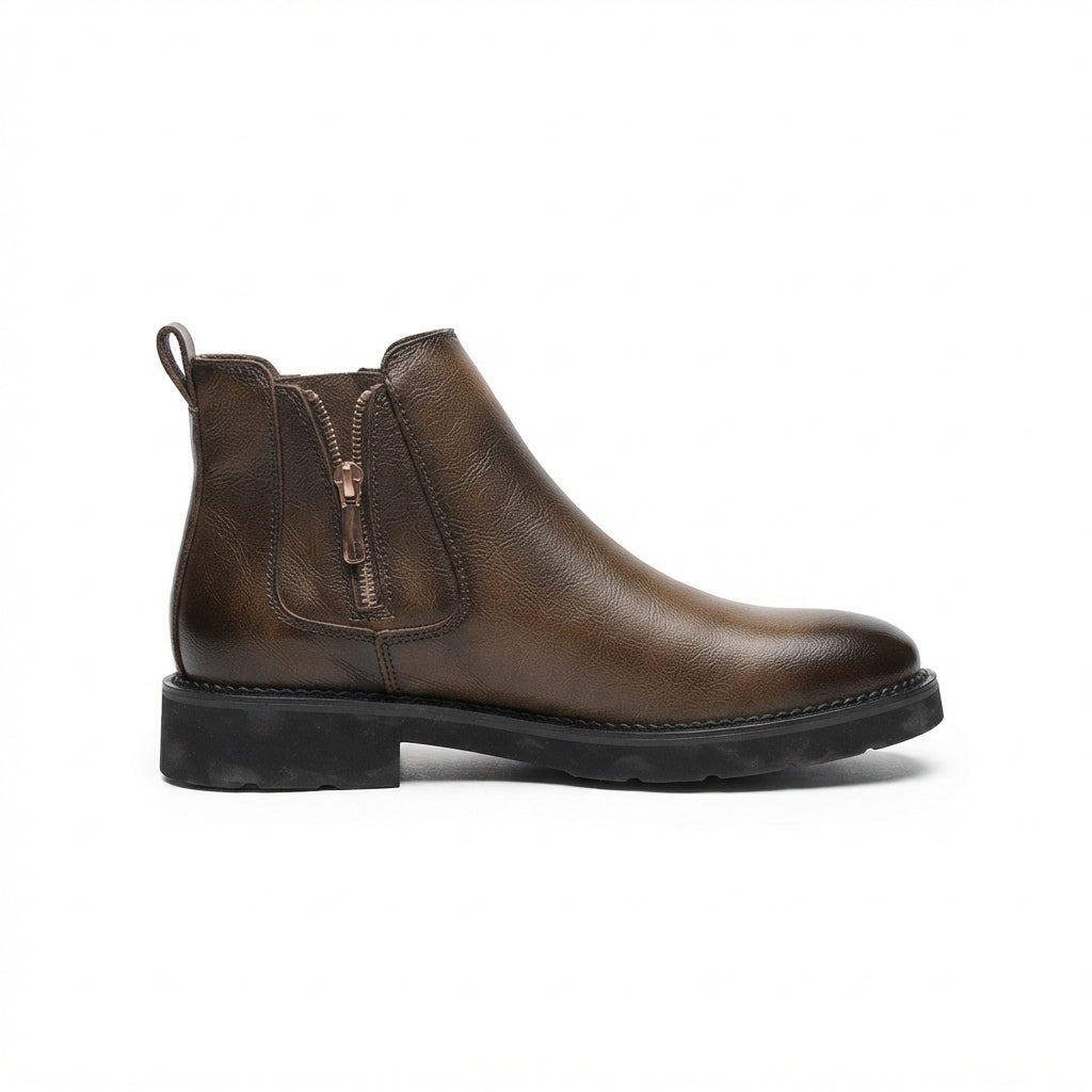 Men's Refined Leather Ankle Boots