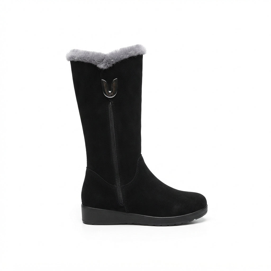 Women's Cosy Fur-Lined Knee-High Boots