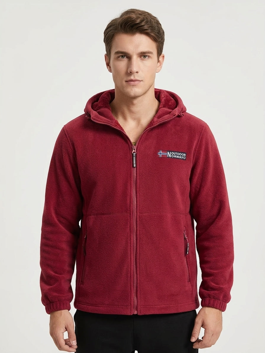 Men's Cosy Fleece-Lined Hooded Jacket