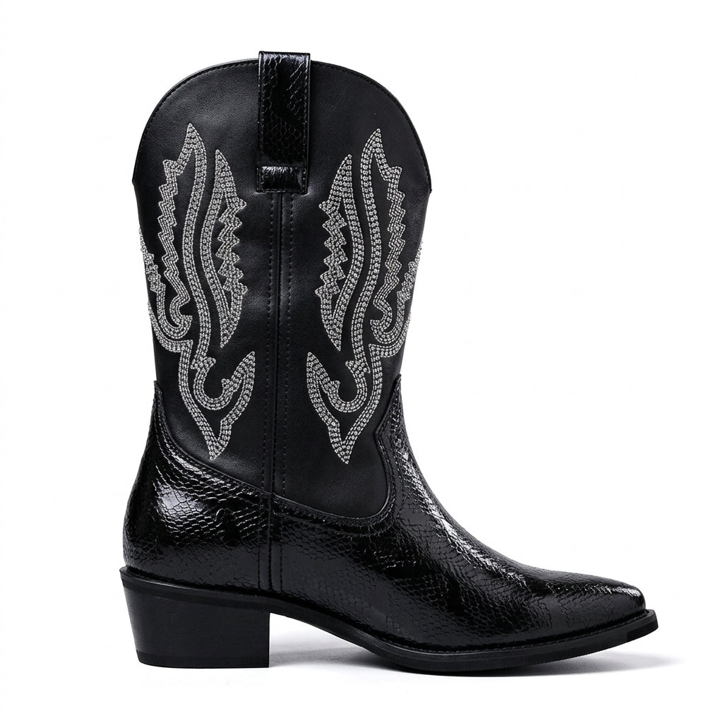 Men's Classic Leather Cowboy Boots