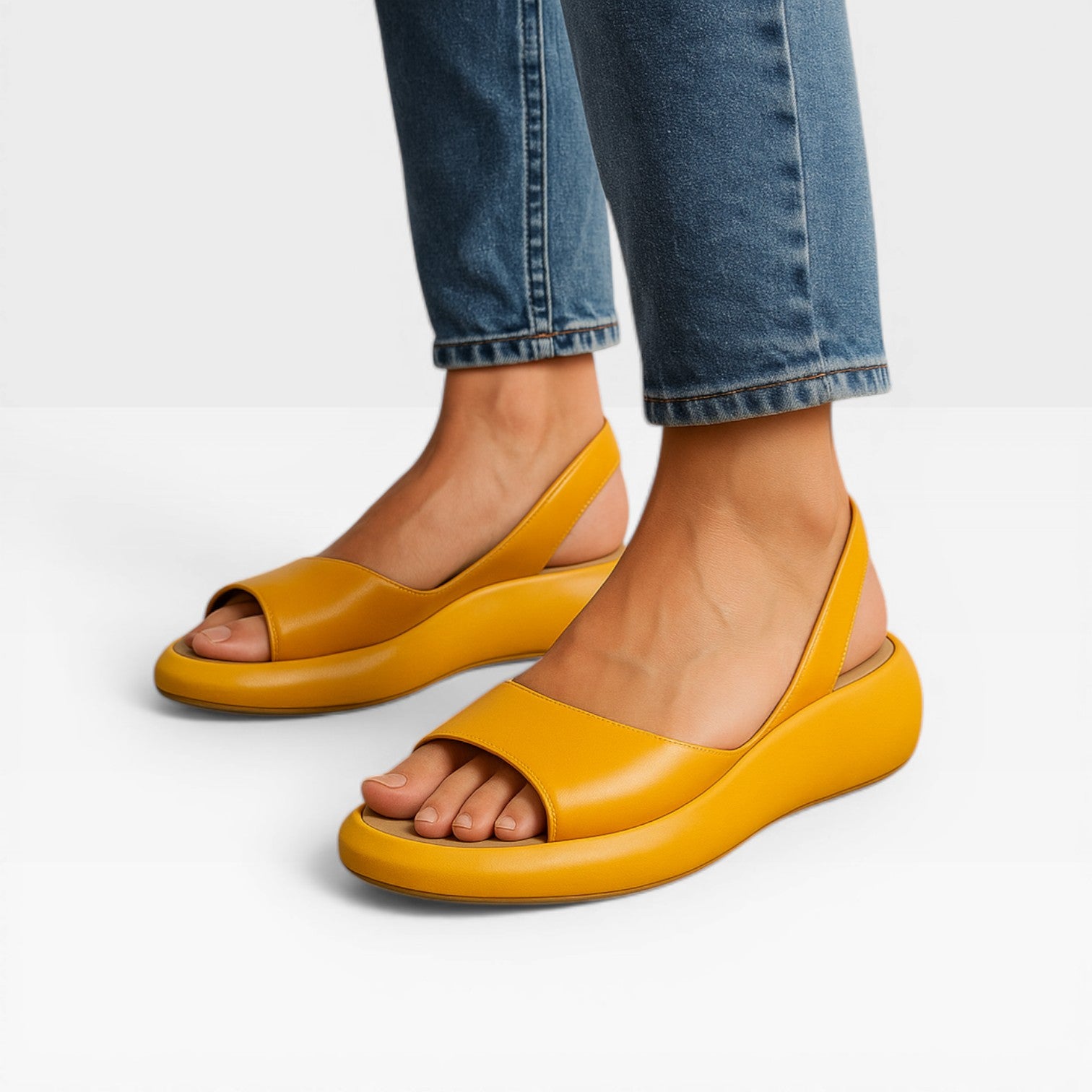 Women's Dressy Wedge Sandals – Open Toe Style – Loren Amor