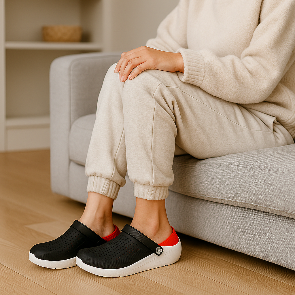 Women's Ventilated Clog Sandals – Cushioned Comfort Slip On Shoes